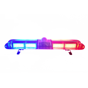 Klasik 2-Pattern Siren ve hoparlör ile LED ışık barı yeni kırmızı ambulans ışık yanıp sönen flaş - Product Image 5