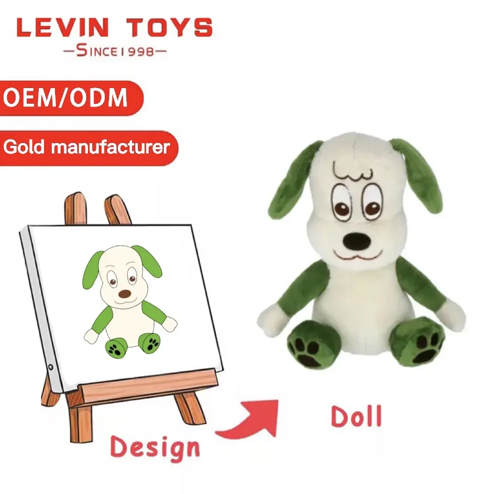 Peluche personalizado CE ASTM OEM ODM para niños, animales de peluche, hacer tus propios juguetes, imagen de empresa, mascota, perro