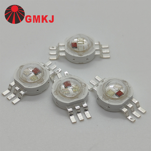 High Power RGB Tri-color 3*3w <strong>Led</strong> Emitter 9w 6 Pin Power <strong>Led</strong> Lights with Star Heatsink - Product Image 3