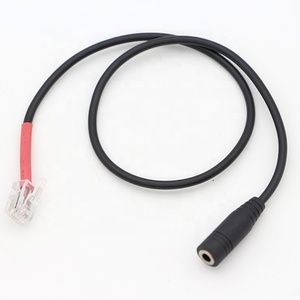 RJ9 RJ10 לנקבה 3.5mm <span class=keywords><strong>CTIA</strong></span> תקע שקע אודיו אוזניות מתאם כבל