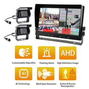 10 Inch <strong>Monitor</strong> Split Screen HD Display Bus Truck DVR Recording System HD <strong>Monitor</strong> with 4CH BSD Camera Truck System - Product Image 5