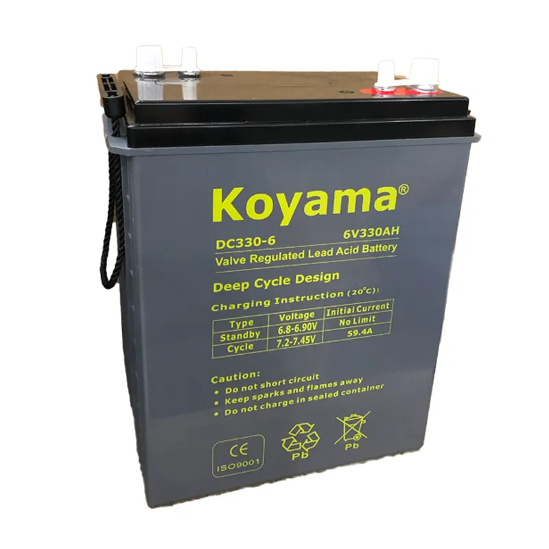 Limpeza máquina AGM ciclo profundo bateria 6V 330ah UPS bateria armazenamento bateria DCG330-6