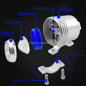 The New Listing <strong>U3</strong> Motorcycle Headlight Car <strong>LED</strong> Light Bulb Auto Lighting System High Power Lamp Flow Day Light 12V Universal - Product Image 3