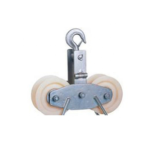 Electric <strong>Single</strong> Wheel Cable String Pulley Power Accessories Rollers and Conductor <strong>Stringing</strong> <strong>Blocks</strong> - Product Image 3
