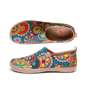 2025 fabrika yüksek kalite toptan kadın yuvarlak büyük kafa loafer'lar rahat kalın Soled kanvas ayakkabılar kadın - Product Image 6