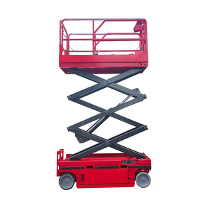 Xe nâng người dạng kéo cắt điện 4-14m, nâng cao 6m 8m 10m 12m 14m, giàn giáo di động, xe nâng thủy lực điện - Product Image 1