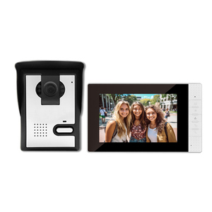 Intercomunicador de control de fábrica Timbre de video de 4 cables con función de intercomunicación 7 pulgadas con sistema de teléfono de video de puerta impermeable - Product Image 1