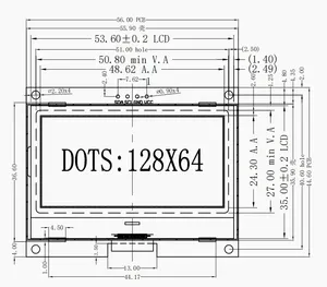 12864 IIC LCD-Modul 128 X64 I2C ST7567S COG Grafik bildschirm LCM-Panel 128x64 Punkt matrix bildschirm für Arduino - Product Image 6