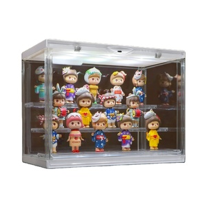 Прозрачный акриловый светодиодный дисплей для миниатюрных фигурок и Funko Pop витрина для дисплея