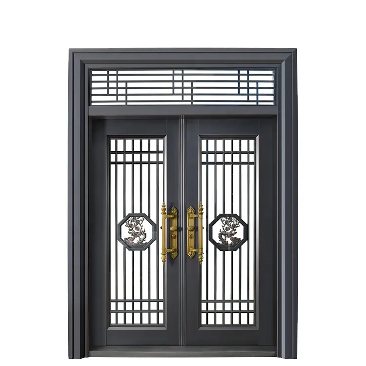 Sang trọng tùy chỉnh được xây dựng chất lượng cao cổng lối vào an toàn-cửa trước cửa ra vào cửa ra vào