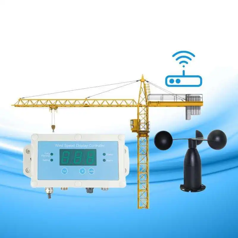 CDF-13B Wired And Wireless Wind Speed Display And Controller For Crane With Relay Output