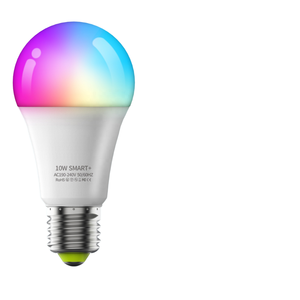 E27スマートLED電球スマートホーム用Bluetooth & Wi-FiコントロールRGBマルチカラー調光可能リモコン付きプラスチックボディ - Product Image 3