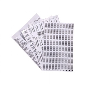 Custom Kiss cut código de barras anti-falsificación de la etiqueta impermeable de seguridad QR código de etiquetas adhesivas - Product Image 1