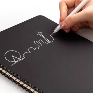 Carta Kraft A4 A6 B5 linea disegno taccuino stampa personalizzata studente diario note taccuino vuoto - Product Image 5
