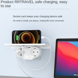 Convertidor de enchufe doméstico universal multifunción personalizado al por mayor enchufe de conversión de pared de un giro enchufe multieuropeo 16A - Product Image 3