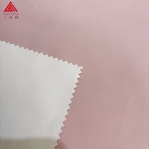 涤纶桃皮绒75D * 150D帕聚氨酯乳白色涂层织物防水布袋