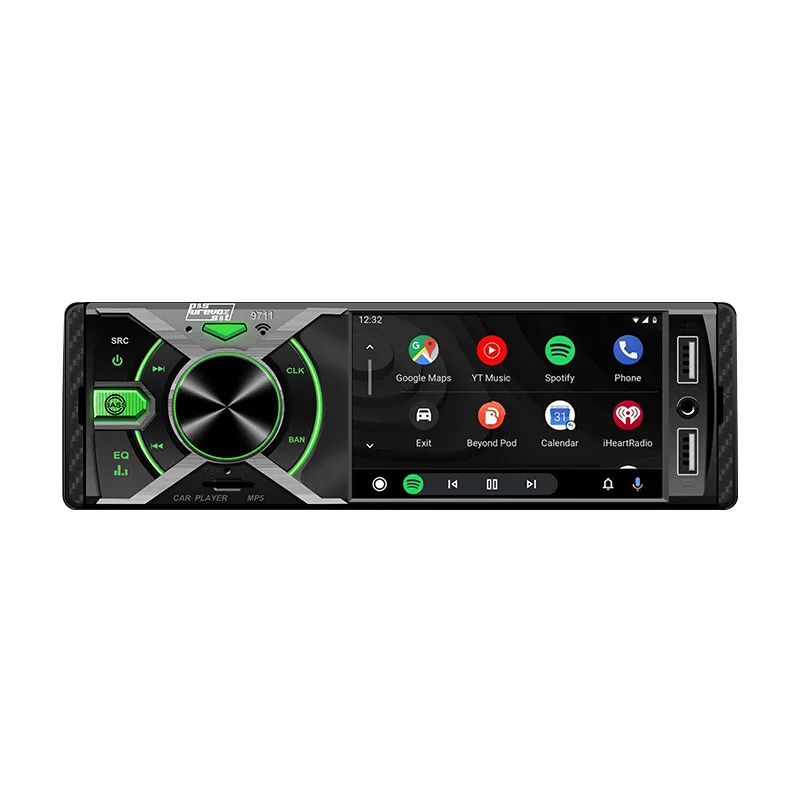 Radio portátil Universal para coche, reproductor de vídeo de 4 pulgadas MP5, compatible con doble USB / SD /FM/tarjeta SD