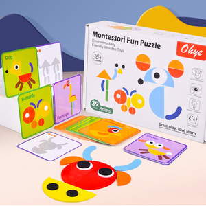 Fun and Challenging Unisex Cartoon Montessori Creative Puzzle Durable Educational <strong>Toy</strong> for <strong>All</strong>-Ages for 2-4 Years - Product Image 3
