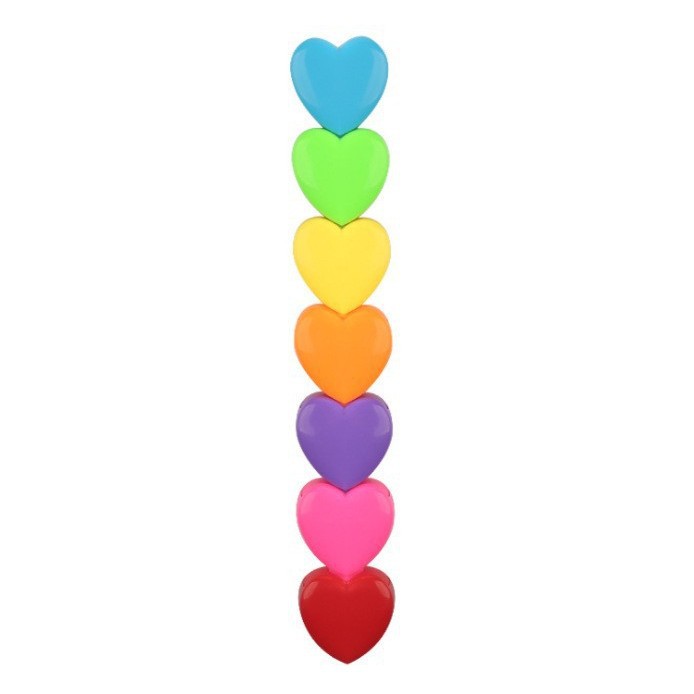Caramelo multi-corazón, sin empaque.