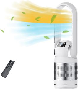2025 Neue tragbare elektrische Fernbedienung 3-in-1-Lüfter mit kühlem und heißem Flügel und Luft reiniger funktion