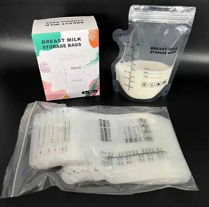 LOGO personalizzato sacchetto per la conservazione del latte da 250ML sacchetto universale per il latte materno In Spot! Sacchetto per la conservazione del latte materno