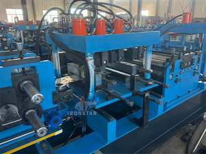 Aço Tipo Cold Plate Rolling C Z Purlin Roll formando máquina livre mudando o modelo por computador