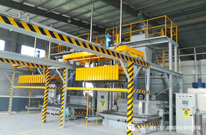 Molde y equipo de losa prefabricada para producción de bloques de yeso Componente PLC Línea de producción de ladrillos huecos Máquina automatizada - Product Image 4