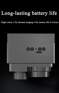 Monocular térmico de mano con detección de calor, pantalla de visualización de 2,3 pulgadas, cámara de visión nocturna con imagen térmica con lente óptica 7X - Product Image 6