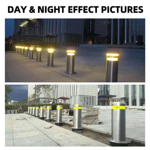 Bán buôn tự động có thể thu vào thép không gỉ bollards rào cản giao thông với LED đầy đủ tự động bollard - Product Image 4