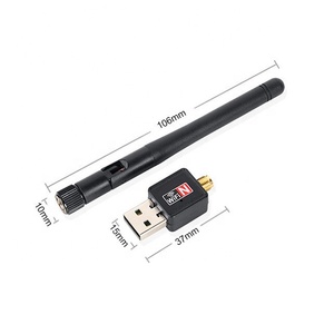 300M USB2.0 wireless mini scheda di rete WIFI ricevitore con 2DB grande antenna - Product Image 3