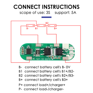 18650 lityum pil 3S 12V BMS PCB akıllı 5A 10A BMS kurulu için LI-Ion pil paket ürün kategorisi PCB & PCBA - Product Image 4