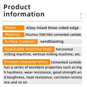 Tungsten Steel Three Side Edge Milling <strong>Cutter</strong> 75 80 100 <strong>125</strong> Welding Carbide Customized Milling <strong>Cutter</strong> Inlaid Alloy Tool - Product Image 5