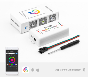 BT LED Controller SP105E für WS2811 WS2812B WS2801 SK6812 APA102 Individuell adressierbarer programmier barer LED-Streifen - Product Image 3