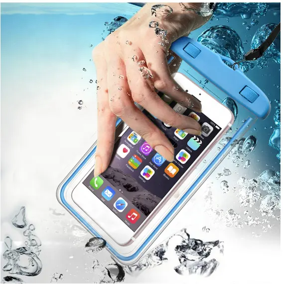 FY moda evrensel su geçirmez 6.5 inç tote cep telefonu yüzme kiti alır fotoğrafları sualtı ve tamamen korur durumda