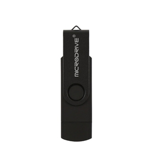 工厂价格便宜的微驱动器8GB USB 2.0手机和电脑两用旋转OTG金属u盘8色 - Product Image 1