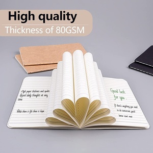 Mini Bloc de notas personalizado para niños, libreta de bolsillo pequeña a granel, Papel Kraft marrón y negro, Bloc de notas promocional - Product Image 3