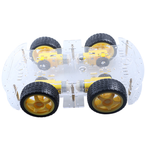 Tscin buny 4WD Smart Robot Auto Transparentes Chassis für Education & Maker Boards Smart Car DIY Roboter Kit für Arduino - Product Image 5