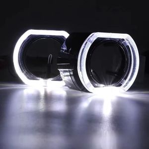 Eurs โปรเจคเตอร์ HID รถยนต์3นิ้ว2.5นิ้ว <span class=keywords><strong>LED</strong></span> 100มม. 120มม. คริสตัลไกด์แอลอีดีมีฮูดวงแหวนเดียว