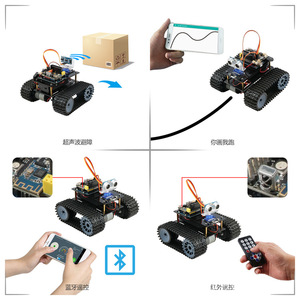 Kompatibel mit der Programmierung Scratch Maker Robot Fernbedienung Smart Tank Kit Car