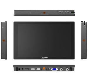 10.1英寸4K IPS广播现场监视器，带4K DSLR HDMI输入和环路输出，带F970电池板