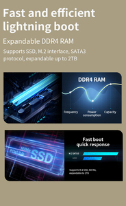 Mini PC Intel N200 compatible con DDR4 NVMe PCIe 3,0 salidas de vídeo duales red inalámbrica USB 3,0 excelente Oficina y entretenimiento - Product Image 4