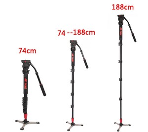 Jy0506b nhôm chuyên nghiệp Monopod/Tripod cho máy ảnh với Pan/Tilt đầu và mang theo túi bởi JieYang (mô hình: jy0506b) - Product Image 3