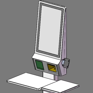 Kiosco de pago REGITECH de 27 pulgadas, quiosco de pedidos de autoservicio táctil para interiores en restaurante con escáner de código QR e impresora - Product Image 1