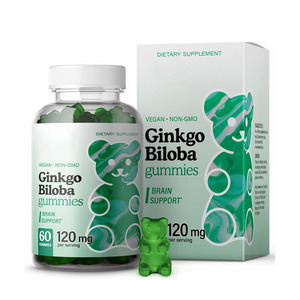 Ginko Biloba Gummies Healthcare Supplement zur Steigerung des Gedächtnisses Erhöhen Sie das Energien iveau und unterstützen Sie die Gehirn funktion - Product Image 6