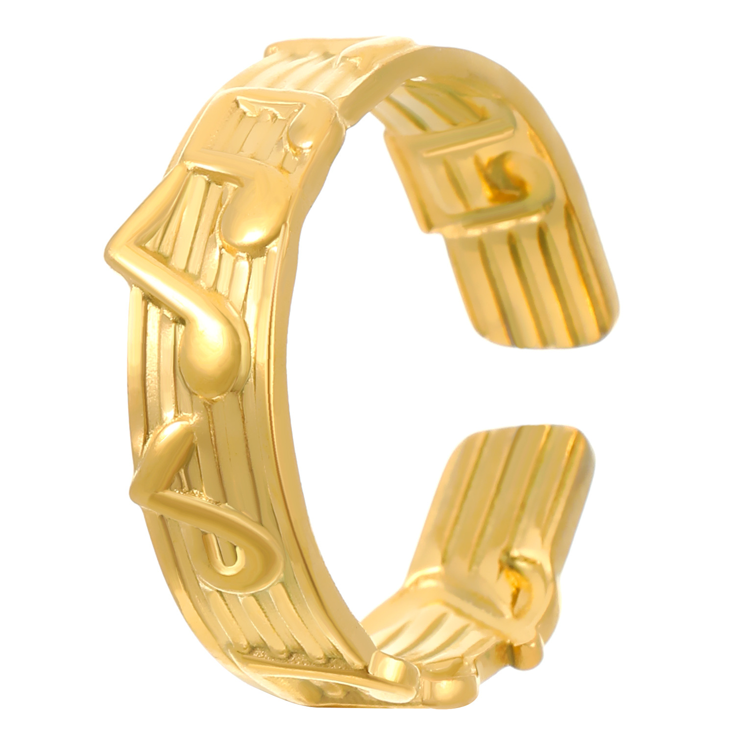 03 Note de musique en or véritable 18 carats 0612