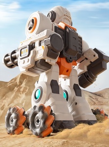 RC Roboter-Spielzeug 9 Kanäle Fernsteuerung Sprühen Wasserbombe Roboter-Spielzeug für sechsjährige Kinder spielen programmieren Roboter - Product Image 3