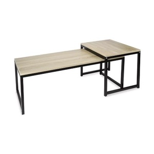 Modern Style Simple Design Living Room <strong>Rectangular</strong> White Top <strong>Nesting</strong> Metal Frame Coffee <strong>Table</strong> for Home Decor - Product Image 2