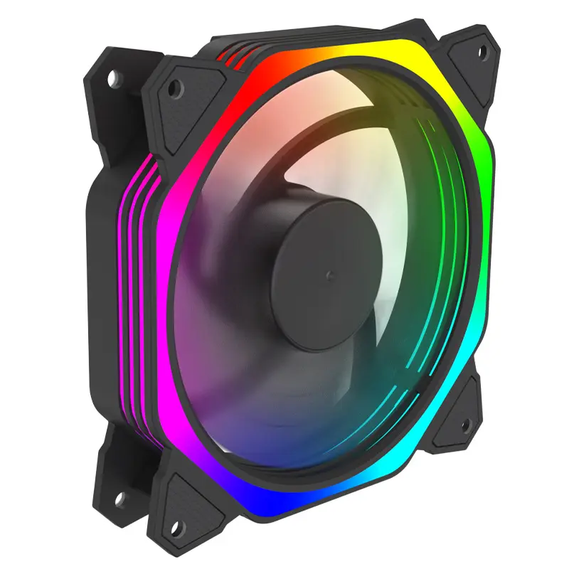 PC kasa için fabrika fiyat RGB bilgisayar fanı 120mm RGB Fan