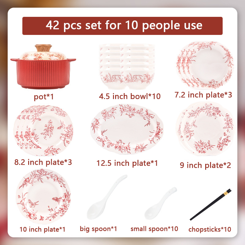 red-42 pcs