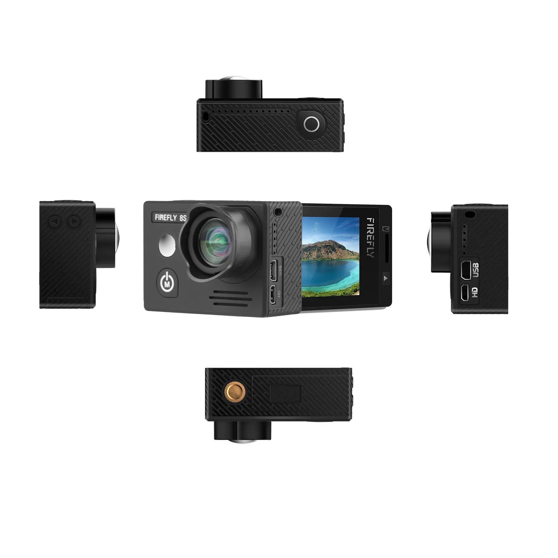 الأصلي اليراع 8s واي فاي عمل كاميرا Ambarella A12 الترا HD حقيقي 4K 30fps 12MP الصورة ل مستشعر سوني للماء كاميرا رياضية